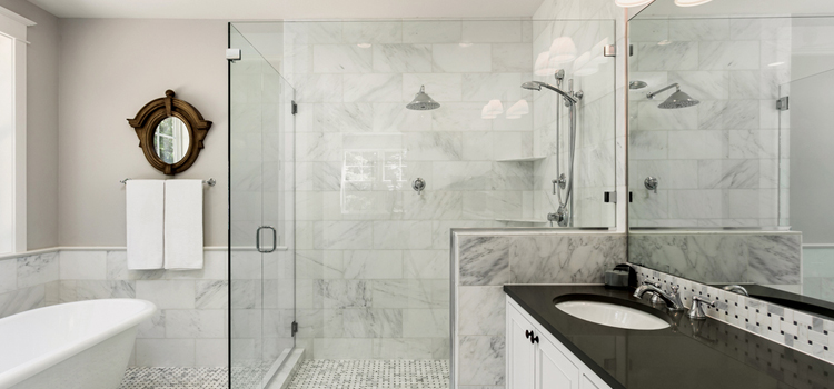 bathroom shower door installation in Coronado